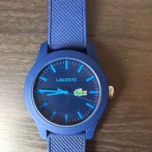 Like new Lacoste blue watch